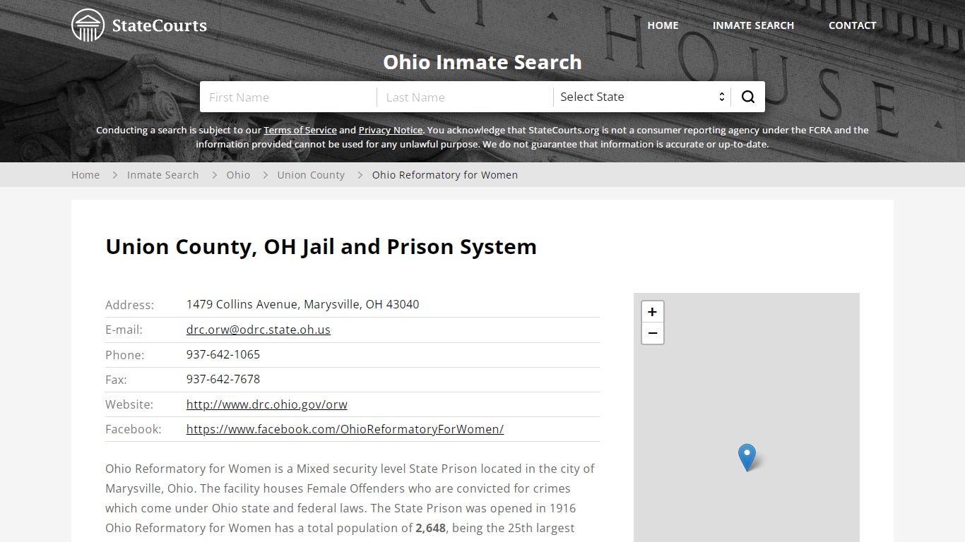 Ohio Reformatory for Women Inmate Records Search, Ohio - StateCourts